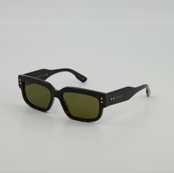 NEW GUCCI UNISEX RECTANGLE EYEWEAR GG1218S 002 HAVANA GUCCI SUNGLASSES GUCCI - Picture 2 of 8